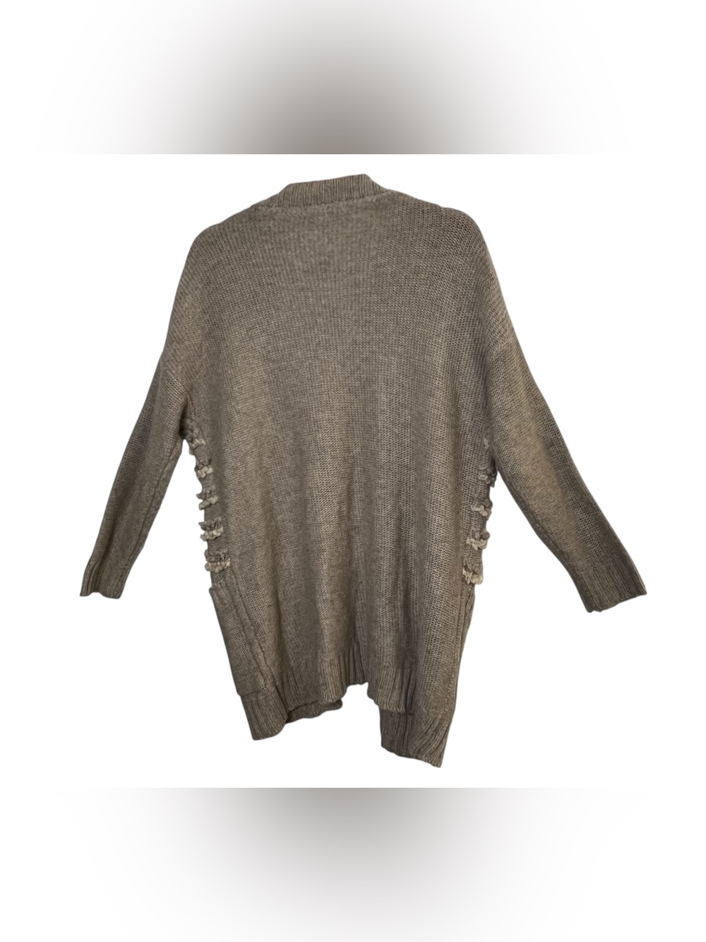 Braeve Women’s Size Small/ P Long Sleeve Open Front Pockets Cardigan Beige - Picture 3 of 14